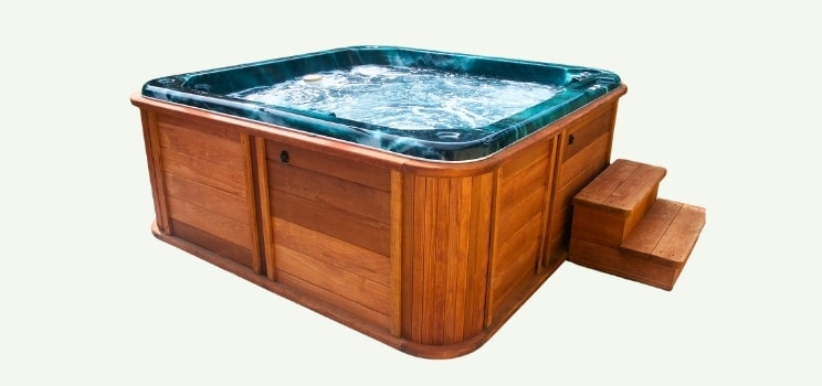 Old wooden hot tub scheduled for removal in Oklahoma City.