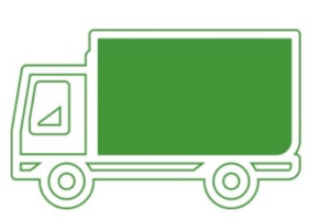 Illustration of an extra-large load junk removal truck used by Junk Boss in Oklahoma City.